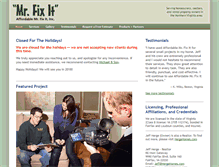 Tablet Screenshot of mrfixitnova.com